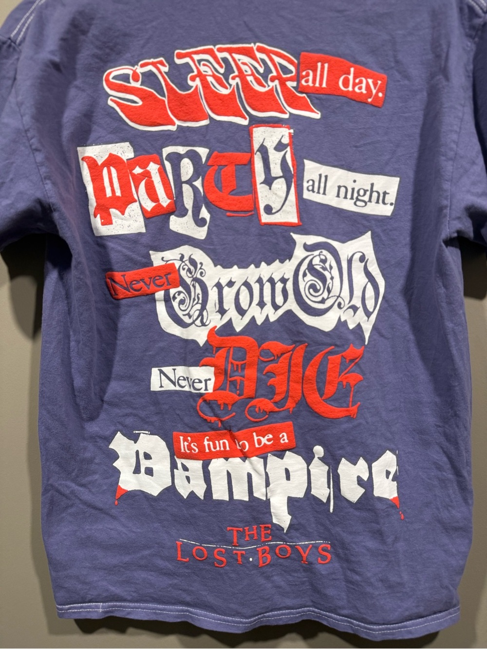 'The Lost Boys' Graphic movie T-shirt double graphic on Purple shirt image 4